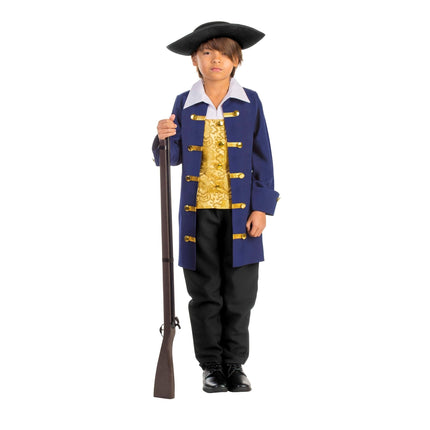 Kids Colonial Costume with Historic Style Dress and Classic Details