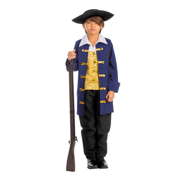 Kids Colonial Costume with Historic Style Dress and Classic Details