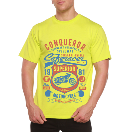 Conqueror Speedway Men's Bamboo Viscose/Organic Cotton Short Sleeve Graphic T-Shirt