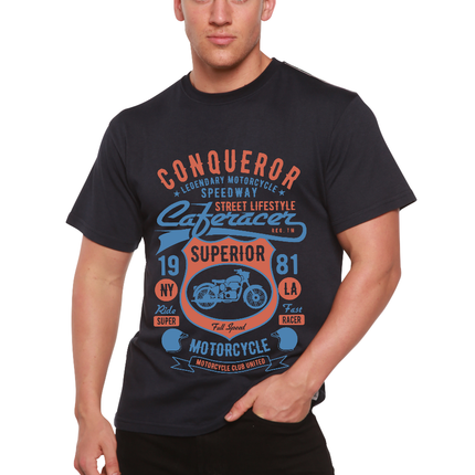 Conqueror Speedway Men's Bamboo Viscose/Organic Cotton Short Sleeve Graphic T-Shirt