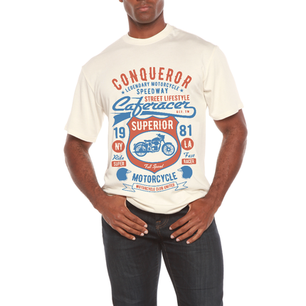 Conqueror Speedway Men's Bamboo Viscose/Organic Cotton Short Sleeve Graphic T-Shirt