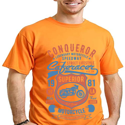 Conqueror Speedway Men's Bamboo Viscose/Organic Cotton Short Sleeve Graphic T-Shirt