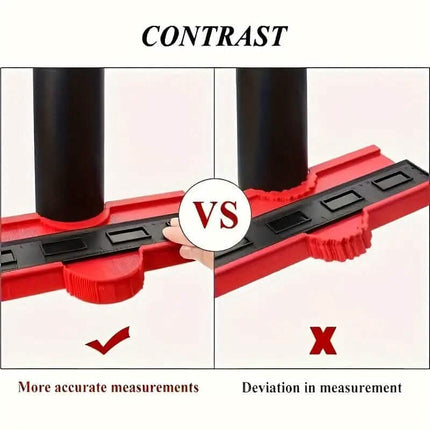 Contour Gauge Profile Tool Outline Measuring Plastic Ruler