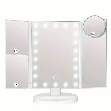 Cosmetic Mirror with Lights and 10X Magnification