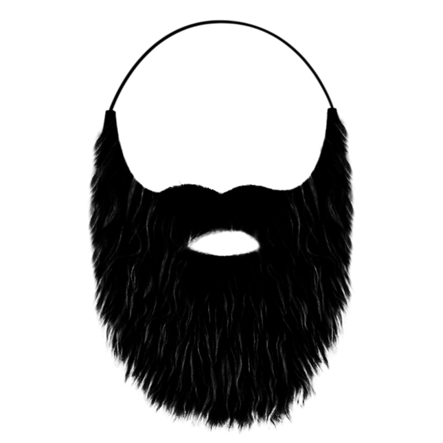 Costume Beard and Mustache Set with Realistic Style Facial Hair Accessory