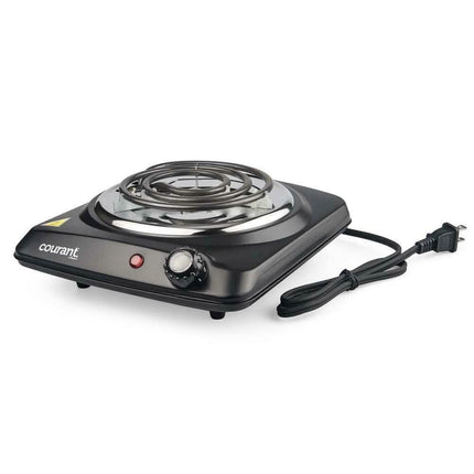 Courant 1000 Watts Electric Single Burner, Black