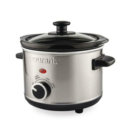 Courant 1.5 Quart Slow Cooker, Stainless Steel