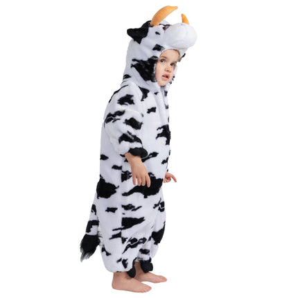 Toddler Cow Costume, Cute Farm Animal Outfit for Dress Up and Pretend Play