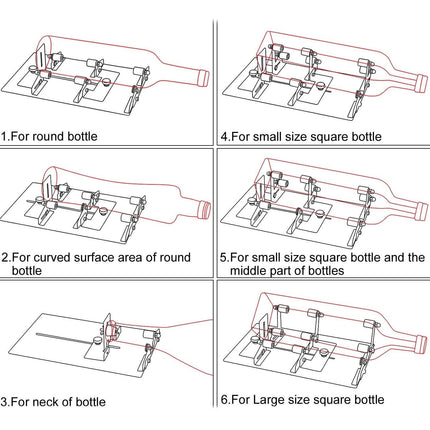 Creative Glass Bottle Cutter Machine for Beer Wine Jar DIY
