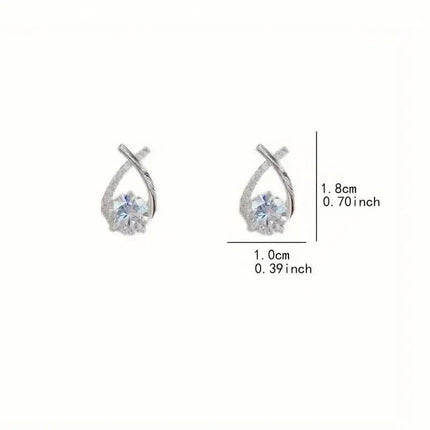 Creatively Designed Cross Earrings With Sparkling Zirconia for Women