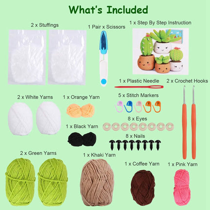 Crochet Kit for Beginners DIY Knitting Supplies