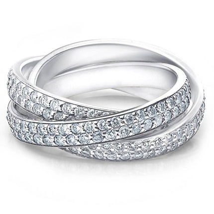 Crystal Rolling Eternity Ring