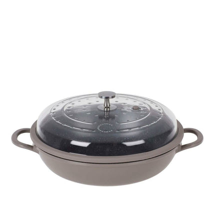 Curtis Stone 4-Quart Cast Aluminum Pan with Glass Lid (Refurbished)