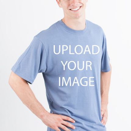 Custom Printed Men's Bamboo Viscose/Organic Cotton Short Sleeve T-Shirt