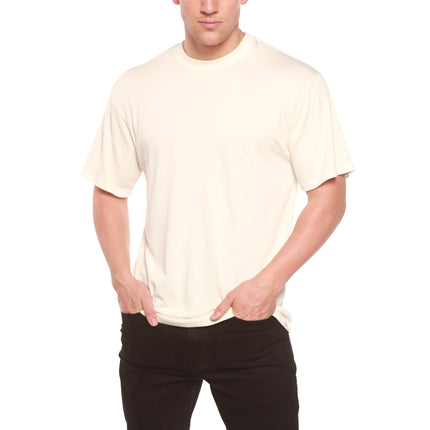 Custom Printed Men's Bamboo Viscose/Organic Cotton Short Sleeve T-Shirt
