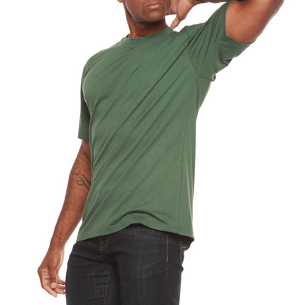 Custom Printed Men's Bamboo Viscose/Organic Cotton Short Sleeve T-Shirt