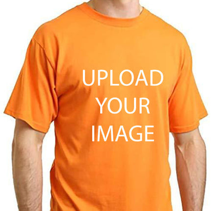 Custom Printed Men's Bamboo Viscose/Organic Cotton Short Sleeve T-Shirt