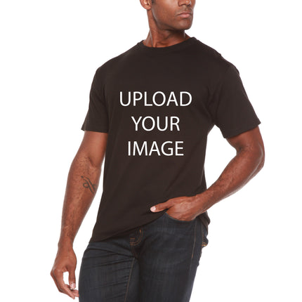 Custom Printed Men's Bamboo Viscose/Organic Cotton Short Sleeve T-Shirt