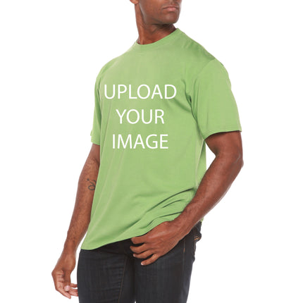 Custom Printed Men's Bamboo Viscose/Organic Cotton Short Sleeve T-Shirt