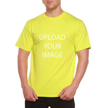 Custom Printed Men's Bamboo Viscose/Organic Cotton Short Sleeve T-Shirt