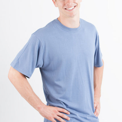 Custom Printed Men's Bamboo Viscose/Organic Cotton Short Sleeve T-Shirt