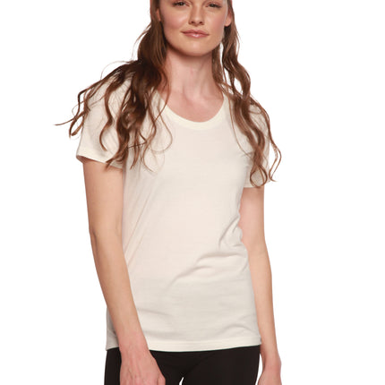 Custom Printed Women's Bamboo/Cotton Short Sleeve Scoop Neck Graphic T-Shirt