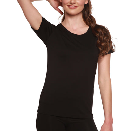 Custom Printed Women's Bamboo/Cotton Short Sleeve Scoop Neck Graphic T-Shirt
