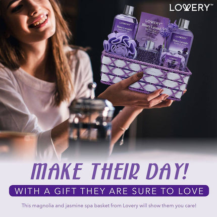 Bath And Body Gift  Set - Honey Lavender with Oil Diffuser