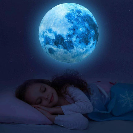 Dark Star Glow and Moon Wall Sticker