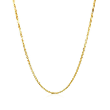 14k Yellow Gold Foxtail 1.0mm Chain