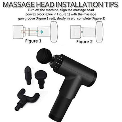 Deep Tissue Massage Gun with Interchangeable Heads