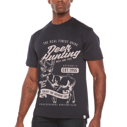 Deer Hunting Men's Bamboo Viscose/Organic Cotton Short Sleeve Graphic T-Shirt