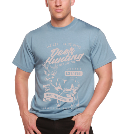 Deer Hunting Men's Bamboo Viscose/Organic Cotton Short Sleeve Graphic T-Shirt