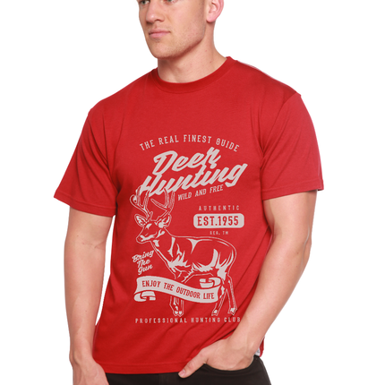 Deer Hunting Men's Bamboo Viscose/Organic Cotton Short Sleeve Graphic T-Shirt