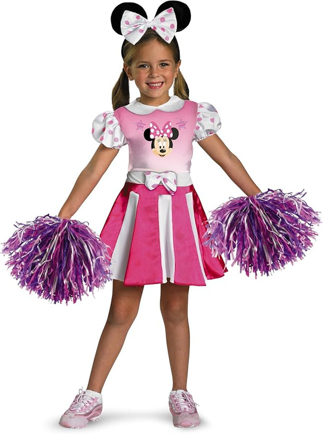 Minnie Mouse Cheerleader Girls Costume