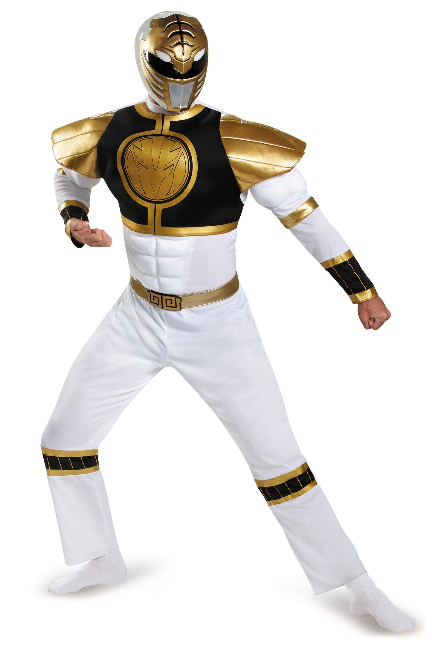 White Power Ranger Men Costume by Disguise Costumes only at  TeeJayTraders.com