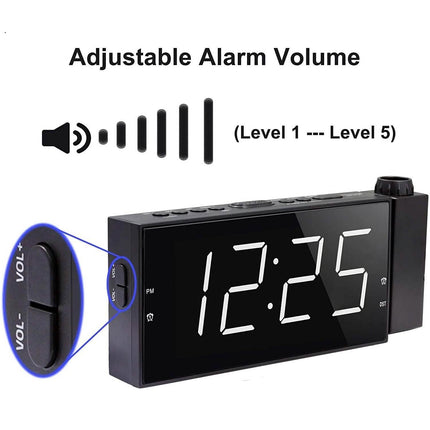 Digital Alarm Clock with Projection