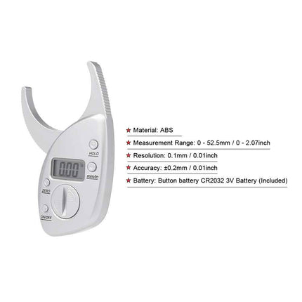 Digital Caliper Body Fat Anlyzer