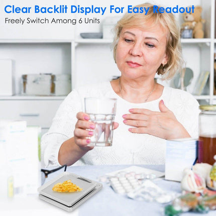 Digital Kitchen Scale with Dual Trays