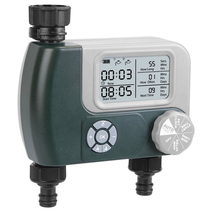 Digital Programmable Sprinkler Timer with 2 Outlet Zones