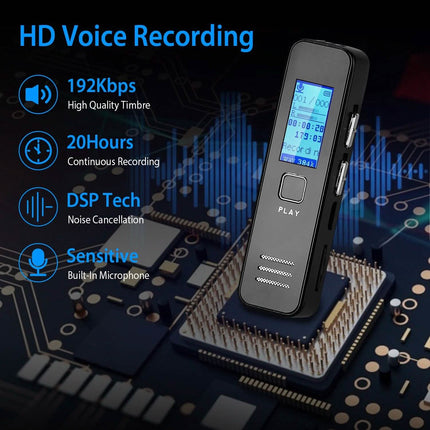 Digital Voice Recorder 32GB HD Sound Audio Recorder