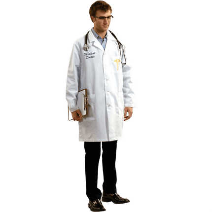 Doctor Lab Coat Costume for Kids & Adults – White Medical Doctor Coat with Pockets | Halloween Dress Up Costume