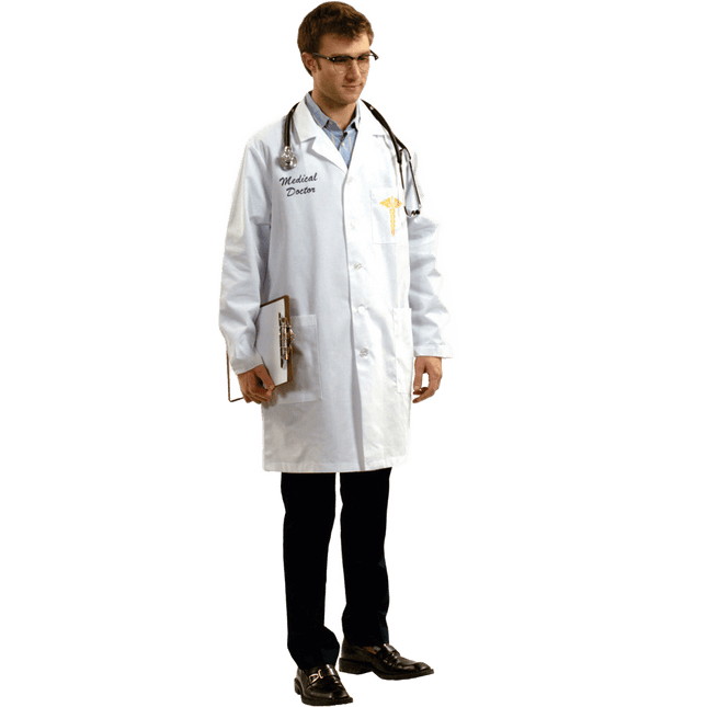 Doctor Lab Coat Costume for Kids & Adults – White Medical Doctor Coat with Pockets | Halloween Dress Up Costume