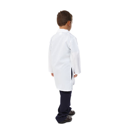 Kids Doctor Lab Coat Costume – White Scientist & Veterinarian Coat with Pockets | Halloween Dress Up