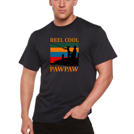 Real Cool Pawpaw Men's Bamboo Viscose/Organic Cotton Short Sleeve Printed T-Shirt