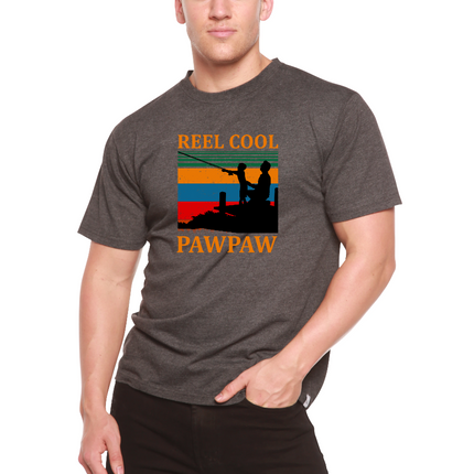 Real Cool Pawpaw Men's Bamboo Viscose/Organic Cotton Short Sleeve Printed T-Shirt