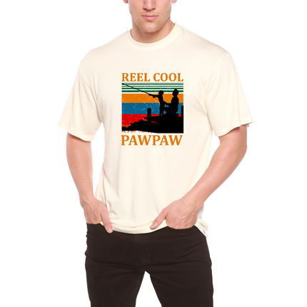 Real Cool Pawpaw Men's Bamboo Viscose/Organic Cotton Short Sleeve Printed T-Shirt