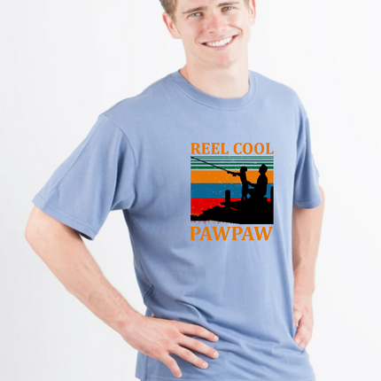 Real Cool Pawpaw Men's Bamboo Viscose/Organic Cotton Short Sleeve Printed T-Shirt