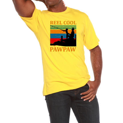 Real Cool Pawpaw Men's Bamboo Viscose/Organic Cotton Short Sleeve Printed T-Shirt
