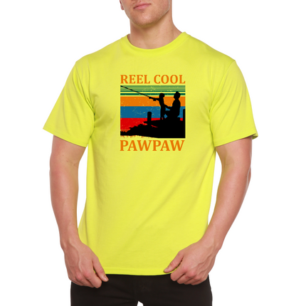 Real Cool Pawpaw Men's Bamboo Viscose/Organic Cotton Short Sleeve Printed T-Shirt